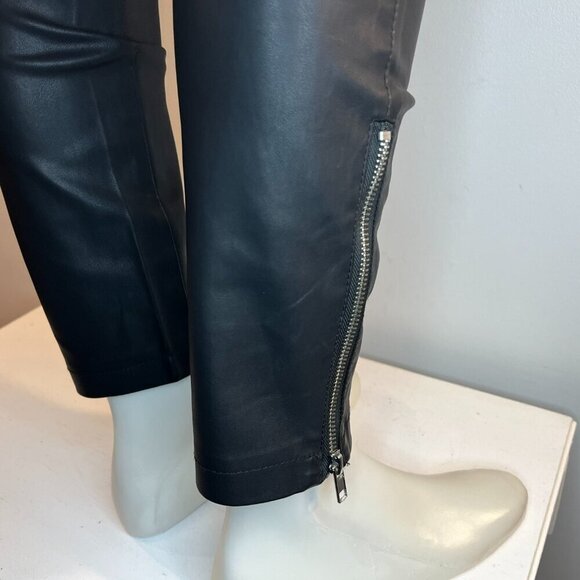 VERO MODA Women's Selena Ray Ankle Zip Polyurethane Pant - EU 34 US 4 - NWT $69 - Picture 5 of 6